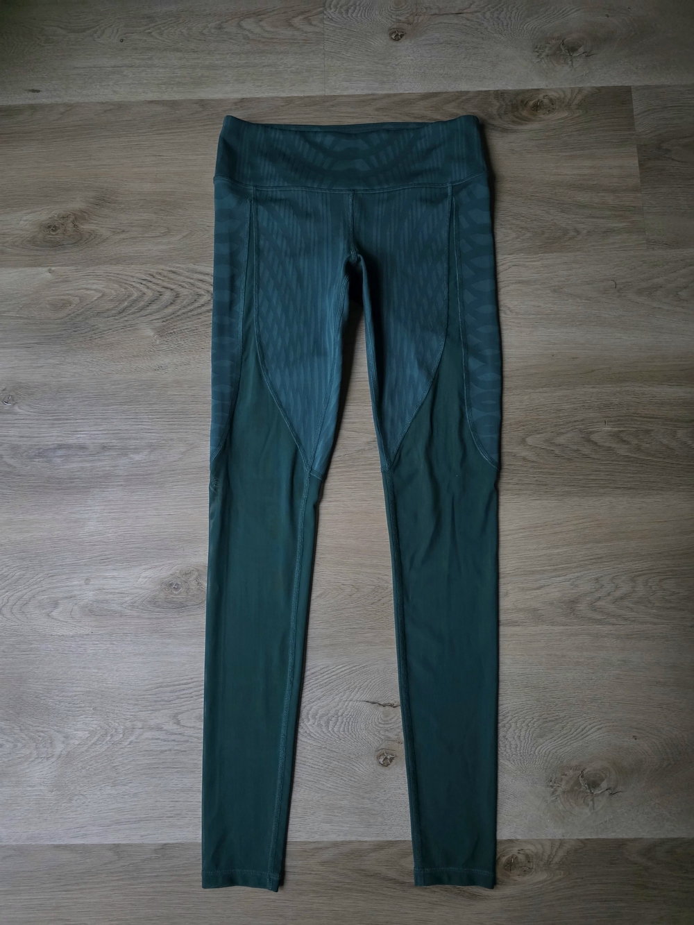 Alo Yoga Emerald Green High-Waisted Mesh Panel Leggings - Size S - Picture 3 of 11